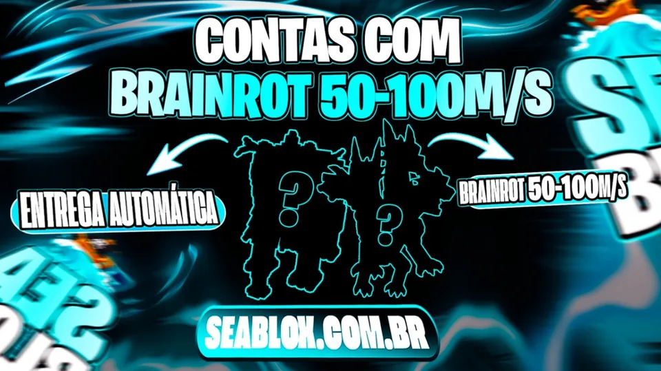 CONTA COM BRAINROT 50M-100M/S