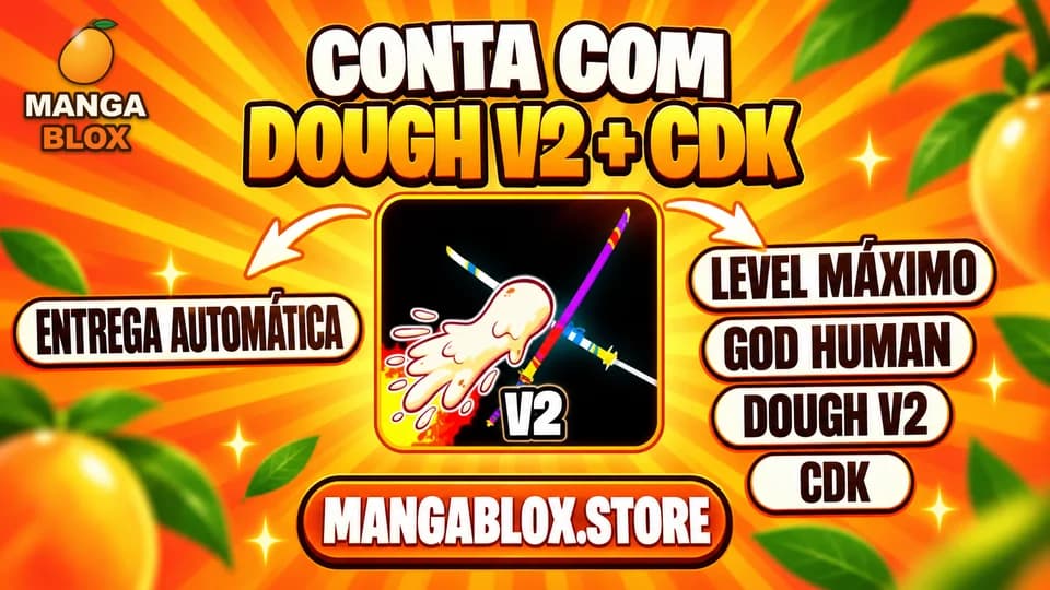 🍩 LEVEL MÁX +👊 GODHUMAN + CDK⚔️ + DOUGH V2 (DESPERTADA/V2) 🍎