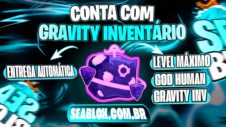 👊 LVMAX + GHM + 🟣GRAVITY NO INVENTARIO + FRUTAS E ITENS ⭐🍎 (REWORK!)