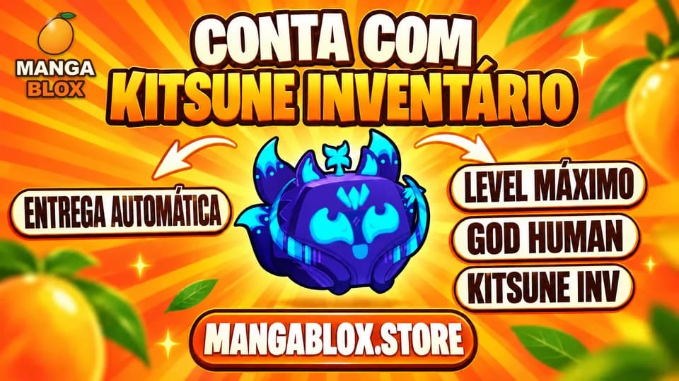 ⭐ LVMAX + GHM 👊 + 🍎 KITSUNE NO INVENTARIO + FRUTAS E ITENS