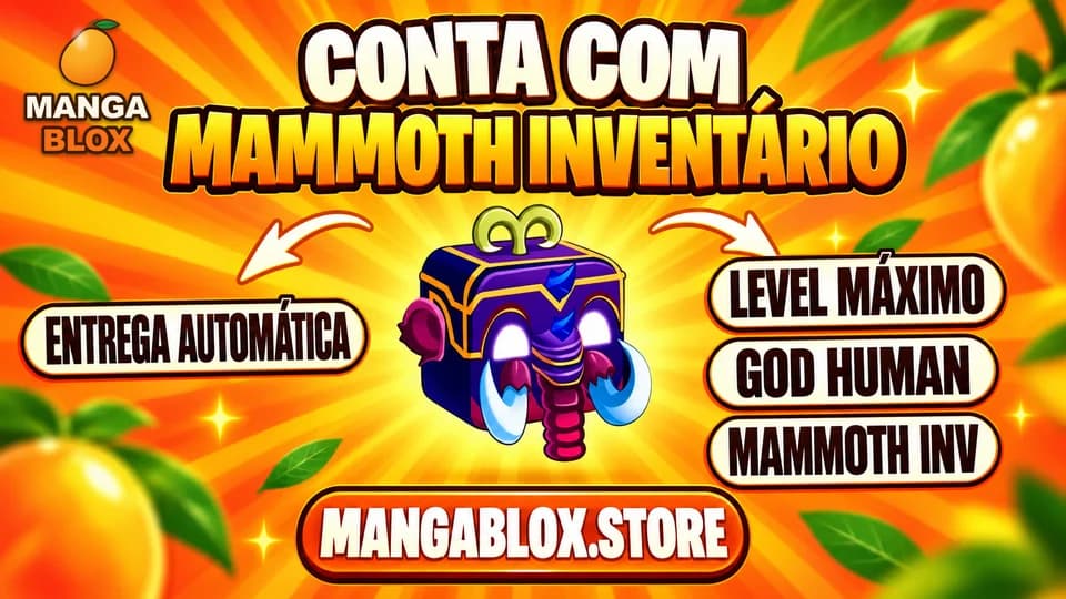 ⭐ LVMAX + GHM 👊 + 🍎 MAMUTE NO INVENTARIO + FRUTAS E ITENS
