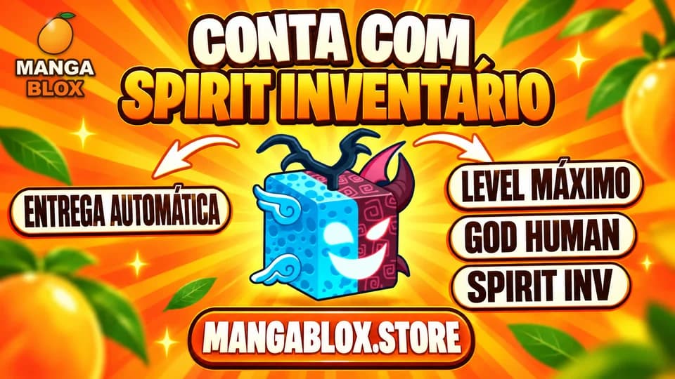 👊 LVMAX + GHM + 👻SPIRIT NO INVENTARIO + FRUTAS E ITENS 🍎