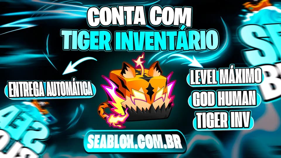 ⭐ LVMAX + GHM 👊 + 🍎 TIGER/LEOPARD NO INVENTARIO + FRUTAS E ITENS