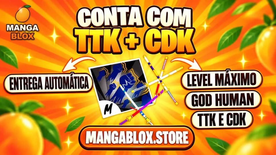 👊 LVMAX + GHM + ⚔️TTK + ⚔️CDK + FRUTAS E ITENS 🍎