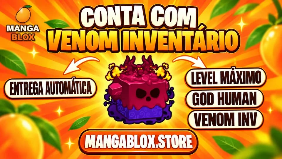 👊 LVMAX + GHM + 💜VENOM NO INVENTARIO + FRUTAS E ITENS 🍎